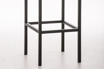 Tabouret de bar Goa B77 tissu crème 44,5x40x96,5 crème Matière Métal chromé 4