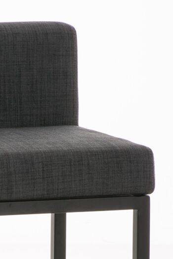 Tabouret de bar Goa B77 tissu gris foncé 44,5x40x96,5 gris foncé Matière Métal chromé 2