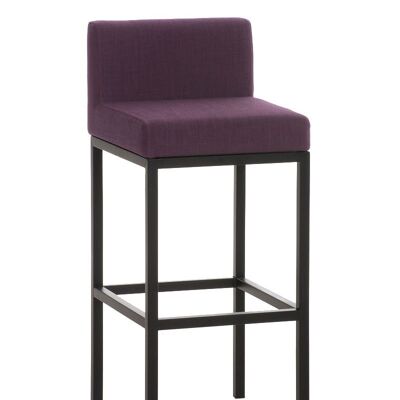 Taburete de bar Goa B77 tejido violeta 44,5x40x96,5 violeta Material Metal cromado