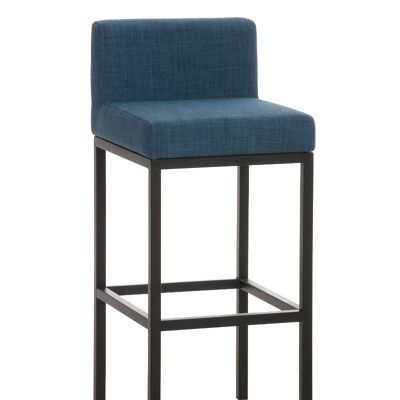 Taburete de bar Goa B77 tejido azul 44,5x40x96,5 azul Material Metal cromado