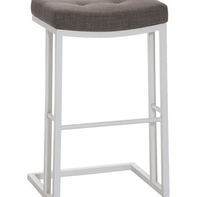 Taburete de bar Nepal W78 tejido Gris 42x48x78 Gris Material metal