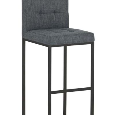 Bar stool Edinburgh B77 FABRIC dark gray 45x41x103.5 dark gray Material Metal matt black