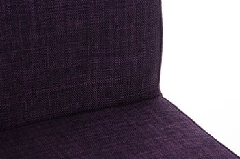 Tabouret de bar Belfast E78 tissu violet 48x41x102 violet Matière acier inoxydable 6