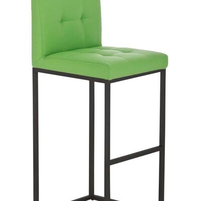 Bar stool Edinburgh B77 vegetable 45x41x103.5 vegetable artificial leather Metal matte black