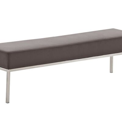 4-Sitzer-Sofa Lamega 40x160 braun 40x160x46 braunes Kunstleder Edelstahl