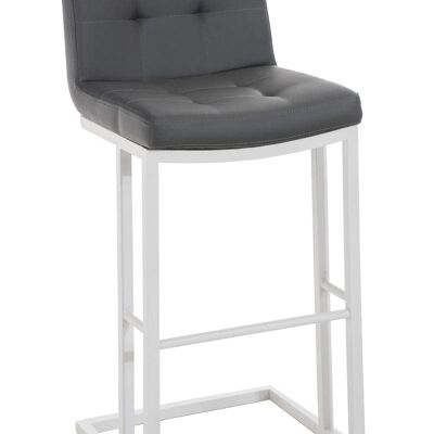 Bar stool Carlton W78 Gray 45x44x104 Gray leatherette metal