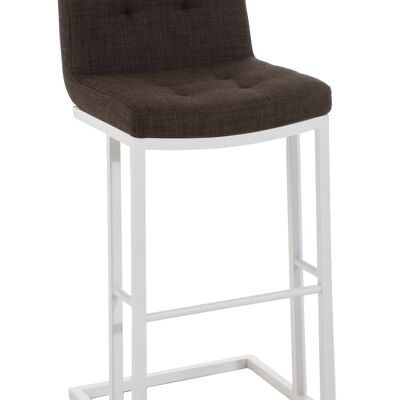 Barhocker Carlton W78 Stoff braun 45x44x104 braun Material Metall