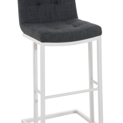 Bar stool Carlton W78 fabric dark gray 45x44x104 dark gray Material metal