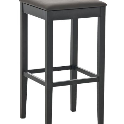 Similpelle nera Sgabello da bar Rocket marrone 40x40x76 similpelle marrone Legno