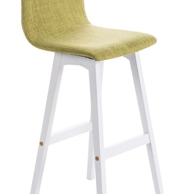 Bar stool Taunus fabric white vegetable 40x40x93 vegetable Material Wood