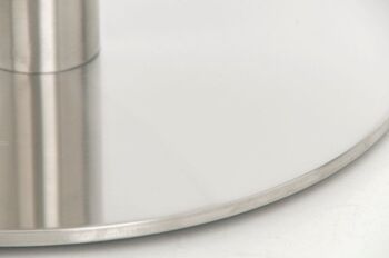 Tabouret de bar Pisa E85 tissu blanc 38x38x85 blanc Matériau métal 5