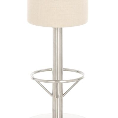 Bar stool Pisa E85 fabric cream 38x38x85 cream Material metal