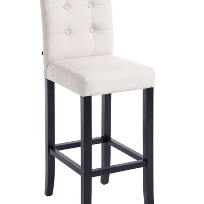 Tabouret de bar Burda FABRIC noir/crème 46x39x115 noir/crème Matière Bois