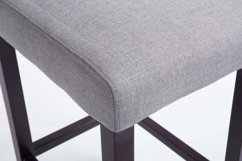 Tabouret de bar Burda FABRIC cappuccino/gris clair 46x39x115 cappuccino/gris clair Matière Bois 7