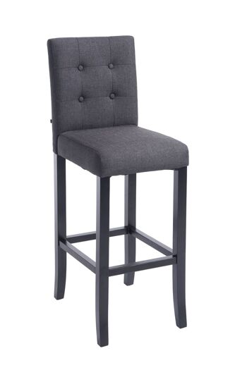 Tabouret de bar Burda FABRIC noir/gris foncé 46x39x115 noir/gris foncé Matière Bois 1