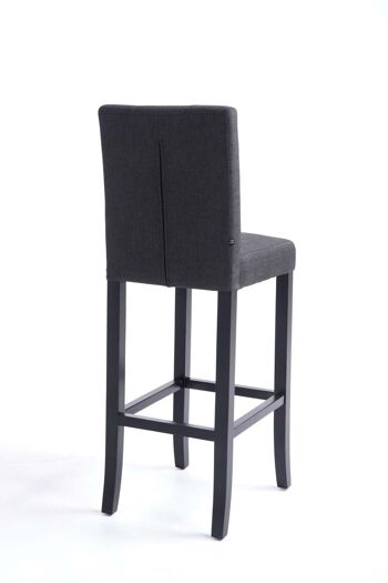 Tabouret de bar Burda FABRIC noir/gris foncé 46x39x115 noir/gris foncé Matière Bois 4