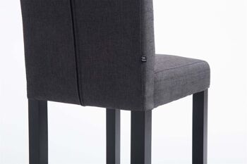 Tabouret de bar Burda FABRIC noir/gris foncé 46x39x115 noir/gris foncé Matière Bois 6