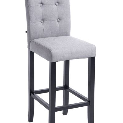 Tabouret de bar Burda FABRIC noir/gris clair 46x39x115 noir/gris clair Matière Bois