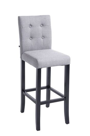 Tabouret de bar Burda FABRIC noir/gris clair 46x39x115 noir/gris clair Matière Bois 1