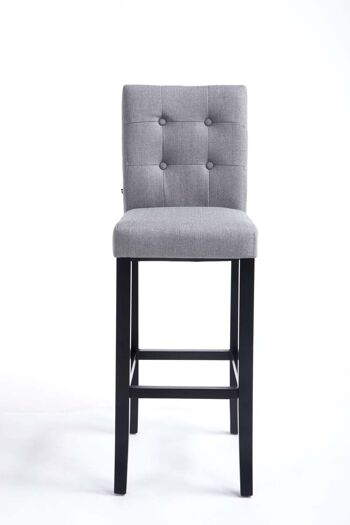 Tabouret de bar Burda FABRIC noir/gris clair 46x39x115 noir/gris clair Matière Bois 2