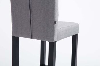 Tabouret de bar Burda FABRIC noir/gris clair 46x39x115 noir/gris clair Matière Bois 6