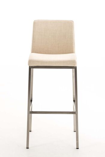 Tabouret de bar Santos E77 MATÉRIEL crème 51x42,5x102 crème Matériau acier inoxydable 2