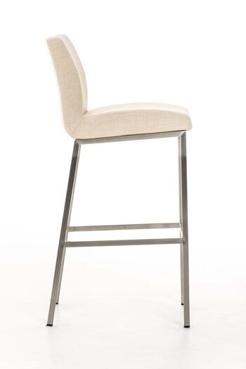 Tabouret de bar Santos E77 MATÉRIEL crème 51x42,5x102 crème Matériau acier inoxydable 3