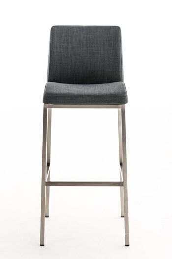 Tabouret de bar Santos E77 MATÉRIEL gris foncé 51x42,5x102 gris foncé Matériau acier inoxydable 2