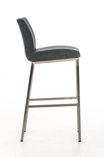 Tabouret de bar Santos E77 MATÉRIEL gris foncé 51x42,5x102 gris foncé Matériau acier inoxydable 3