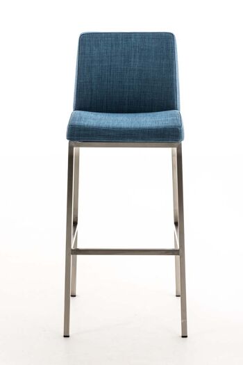 Tabouret de bar Santos E77 MATÉRIEL bleu 51x42,5x102 bleu Matériau acier inoxydable 2