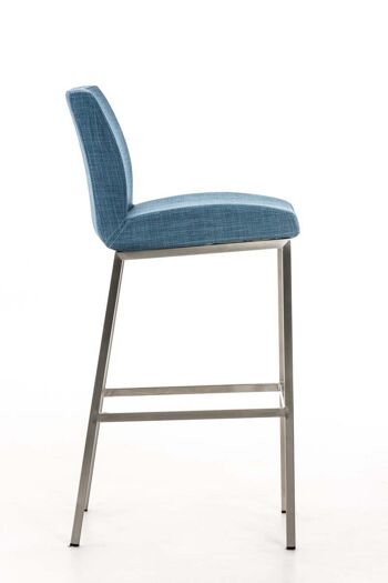 Tabouret de bar Santos E77 MATÉRIEL bleu 51x42,5x102 bleu Matériau acier inoxydable 3