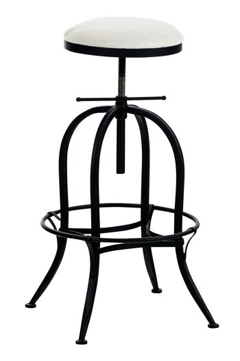 Tabouret de bar Radong noir 45x45x73 métal noir métal 1