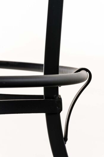 Tabouret de bar Radong noir 45x45x73 métal noir métal 6