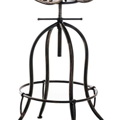 Bar stool Mimosa bronze 43x43x74 bronze metal metal