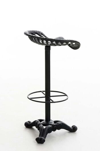 Tabouret de bar Henderson noir 42x43x84 métal noir métal 4