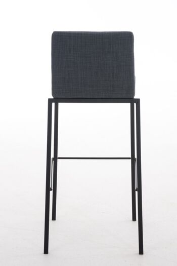 Tabouret de bar Avola tissu Flat B78 gris foncé 51x43x103 gris foncé Matière Métal noir mat 3