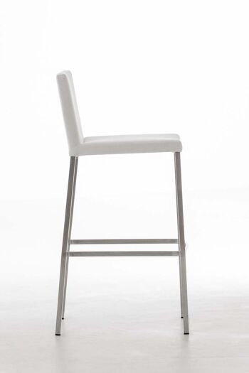 Tabouret de bar Arik FABRIC blanc 52x42x102 blanc Matériau acier inoxydable 3