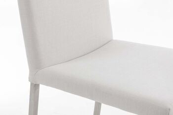 Tabouret de bar Arik FABRIC blanc 52x42x102 blanc Matériau acier inoxydable 6