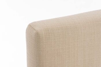 Tabouret de bar Arik FABRIC crème 52x42x102 crème Matériau acier inoxydable 5