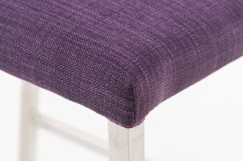 Tabouret de bar Arik FABRIC violet 52x42x102 violet Matériau acier inoxydable 7