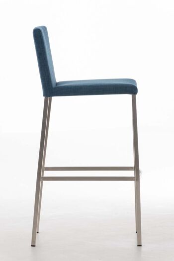 Tabouret de bar Arik FABRIC bleu 52x42x102 bleu Matériau acier inoxydable 3