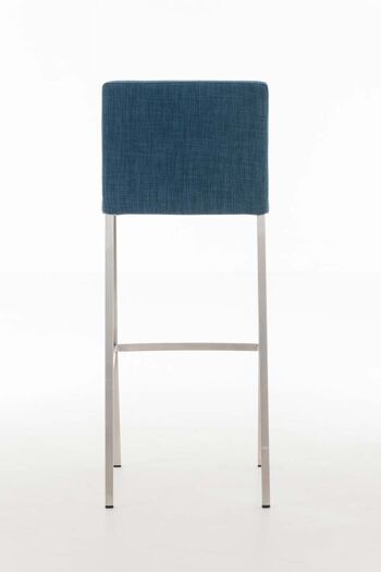 Tabouret de bar Arik FABRIC bleu 52x42x102 bleu Matériau acier inoxydable 4