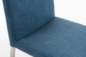 Tabouret de bar Arik FABRIC bleu 52x42x102 bleu Matériau acier inoxydable 6