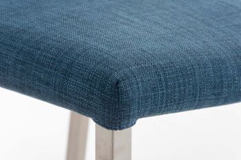 Tabouret de bar Arik FABRIC bleu 52x42x102 bleu Matériau acier inoxydable 7