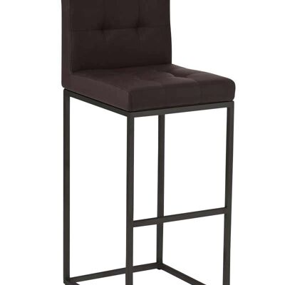 Bar stool Edinburgh B77 brown 45x41x103.5 brown leatherette Metal matt black