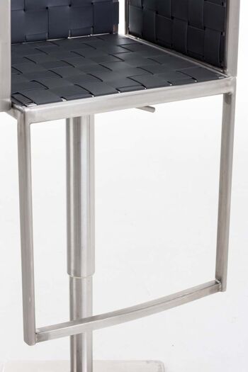 Tabouret de bar Moscow Inox Gris 45x50x88.5 Gris Bois inox 7