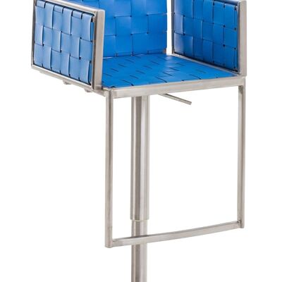 Bar stool Moscow stainless steel blue 45x50x88.5 blue Wood stainless steel