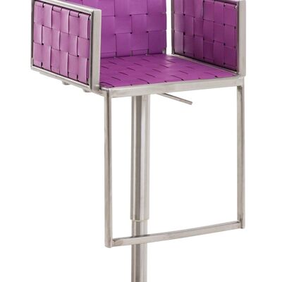 Bar stool Moscow stainless steel purple 45x50x88.5 purple Wood stainless steel