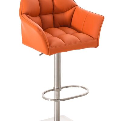 Barhocker Damaso E orange 45x64x88 orange Kunstleder Metall