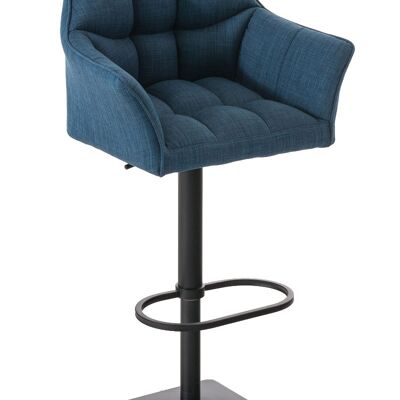 Barhocker Damaso B Stoff blau 45x64x88 blau Material Metall